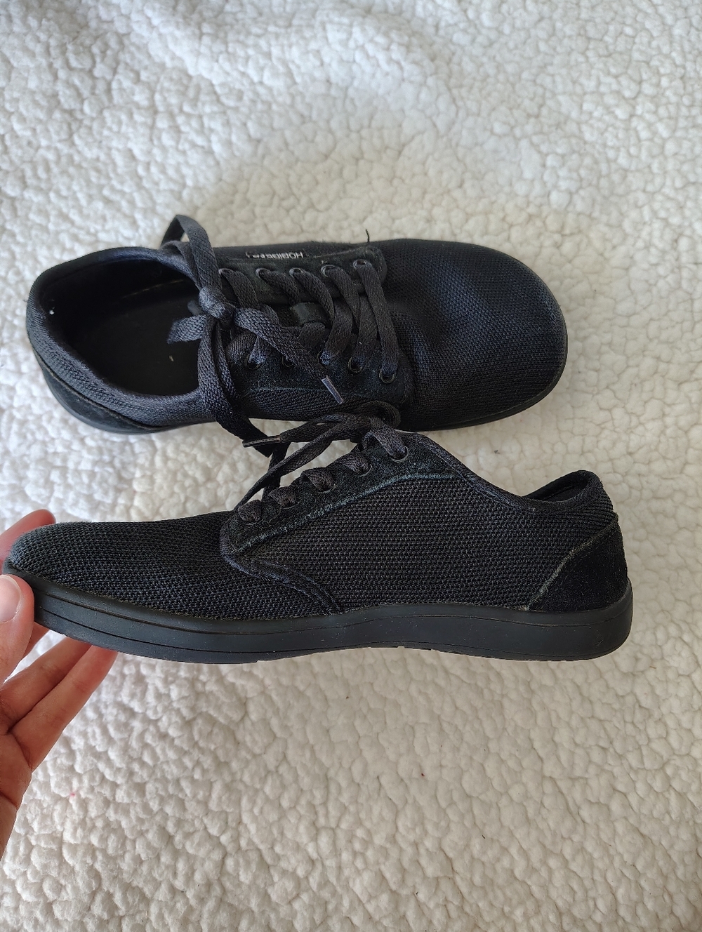 ☀️5/$25☀️ HOBIBEAR Women's Size 6 Wide Black Barefoot Minimalist Zero Drop Shoes